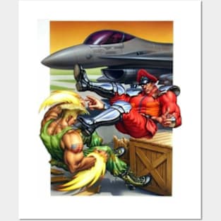 Street Fighter 2 Guile vs. M. Bison Posters and Art